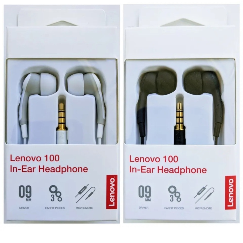LENOVO 100 in-ear Earphones (black)